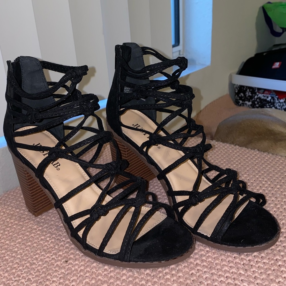 Strappy heels